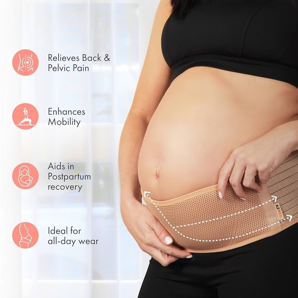 AZMED Maternity Support Belly Band - Picture 8 of 9